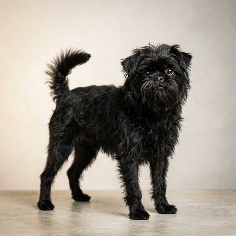 "Affenpinscher studio portrait"