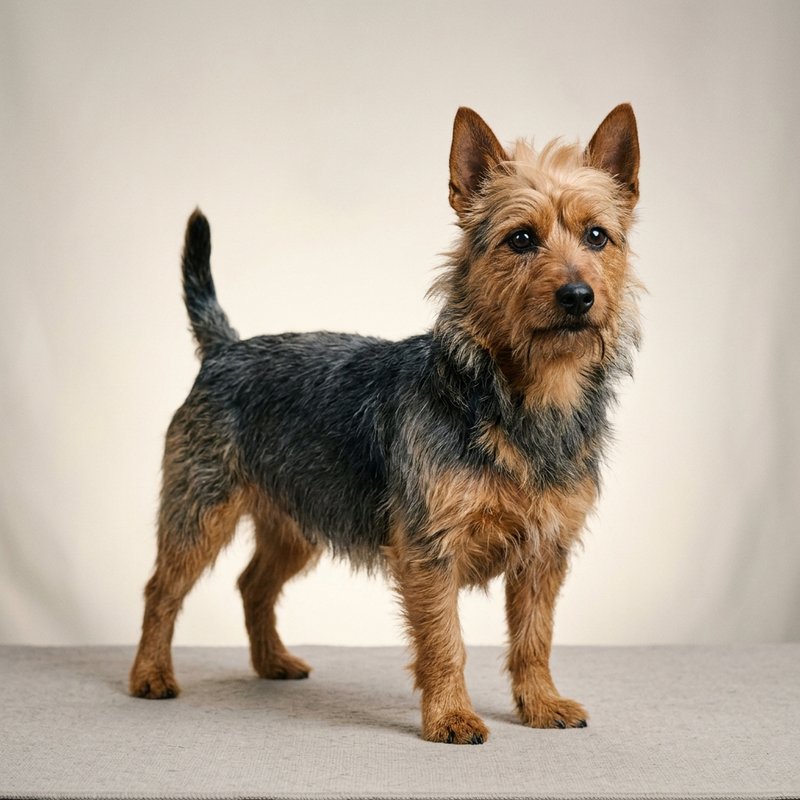 "Australian Terrier studio portrait"