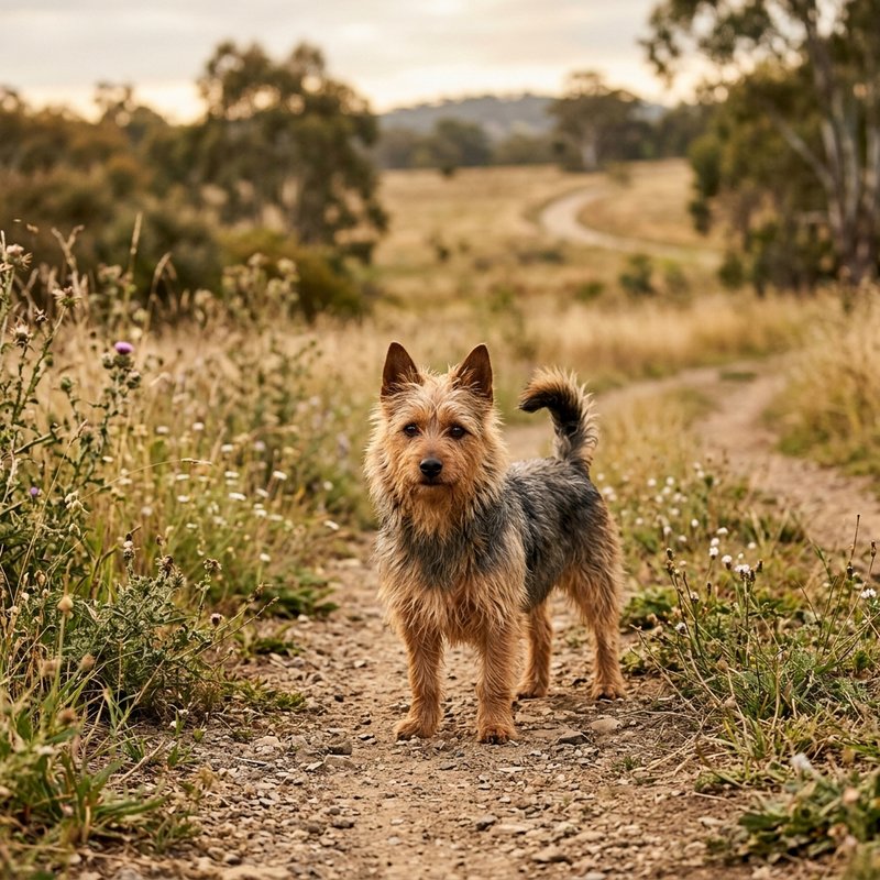 "Australian Terrier outdoors"