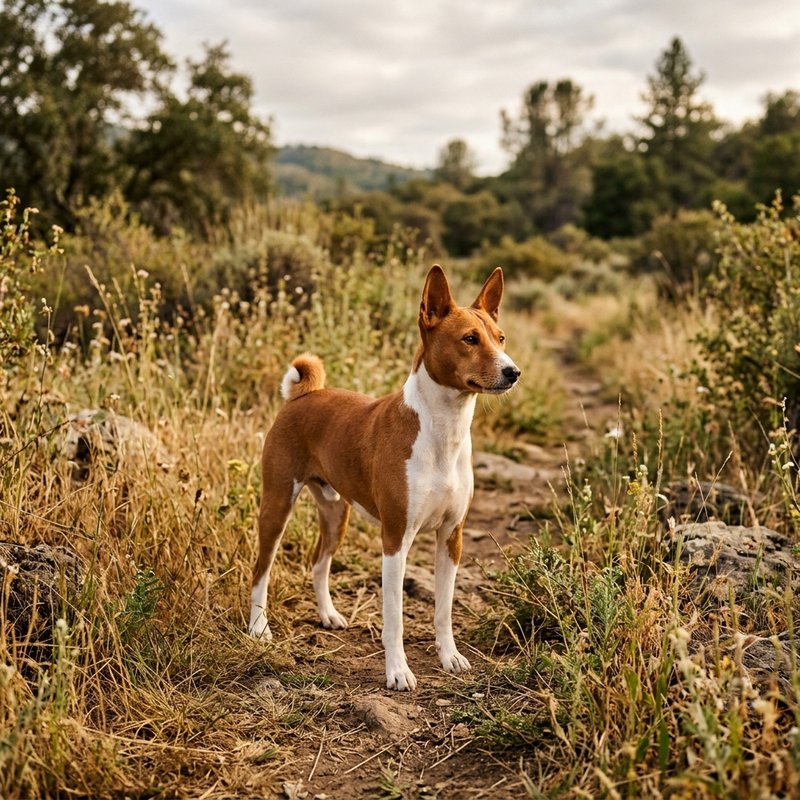 "Basenji outdoors"