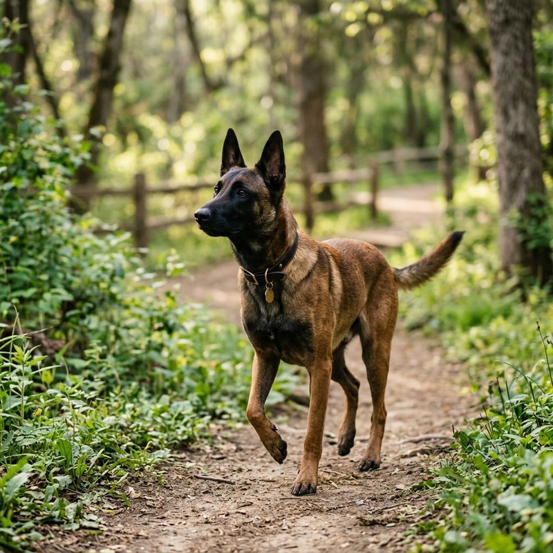 "Belgian Malinois outdoors"
