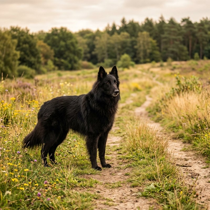 "Belgian Sheepdog outdoors"