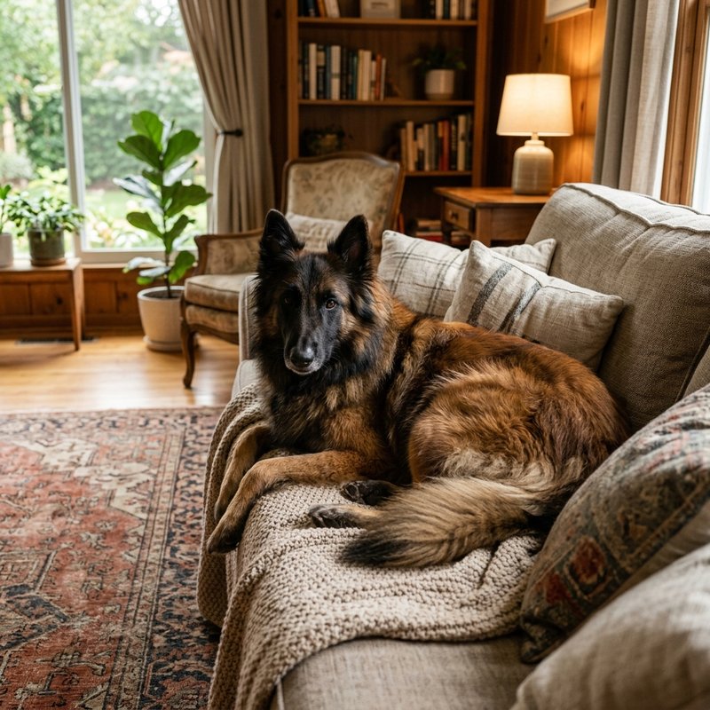 "Belgian Tervuren at home"