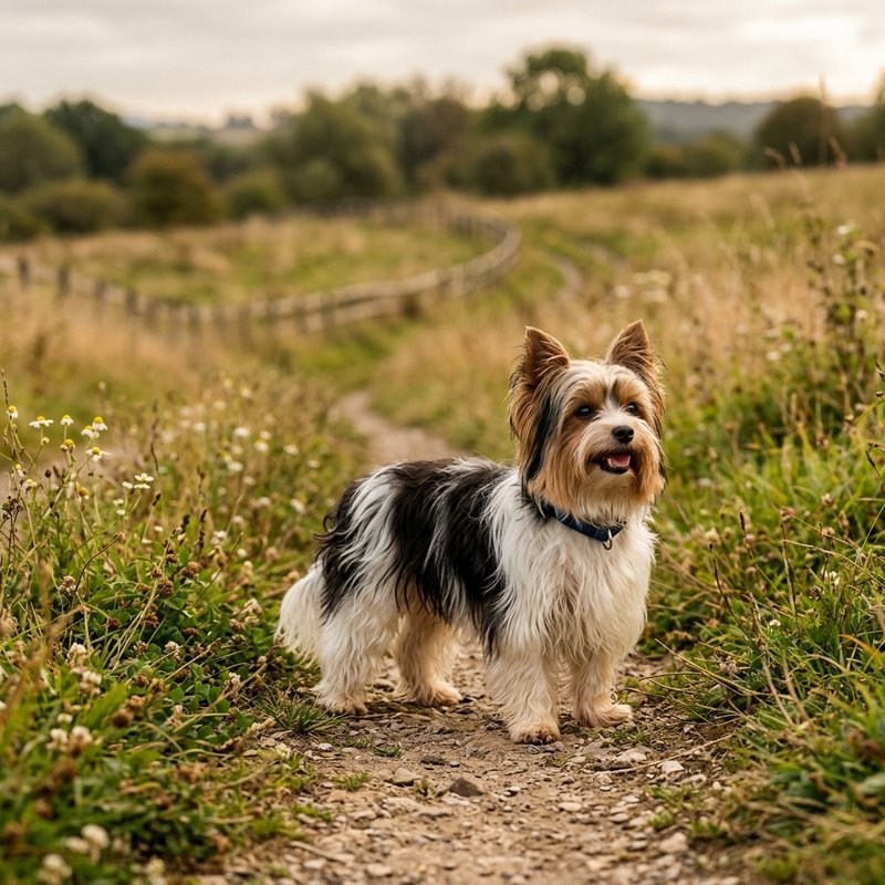 "Biewer Terrier outdoors"