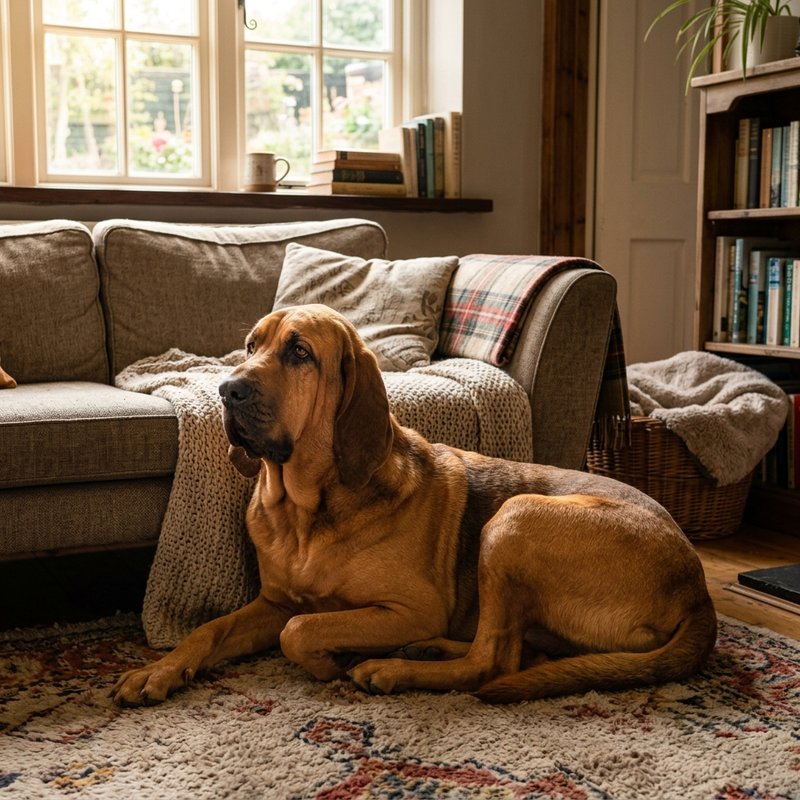 "Bloodhound at home"