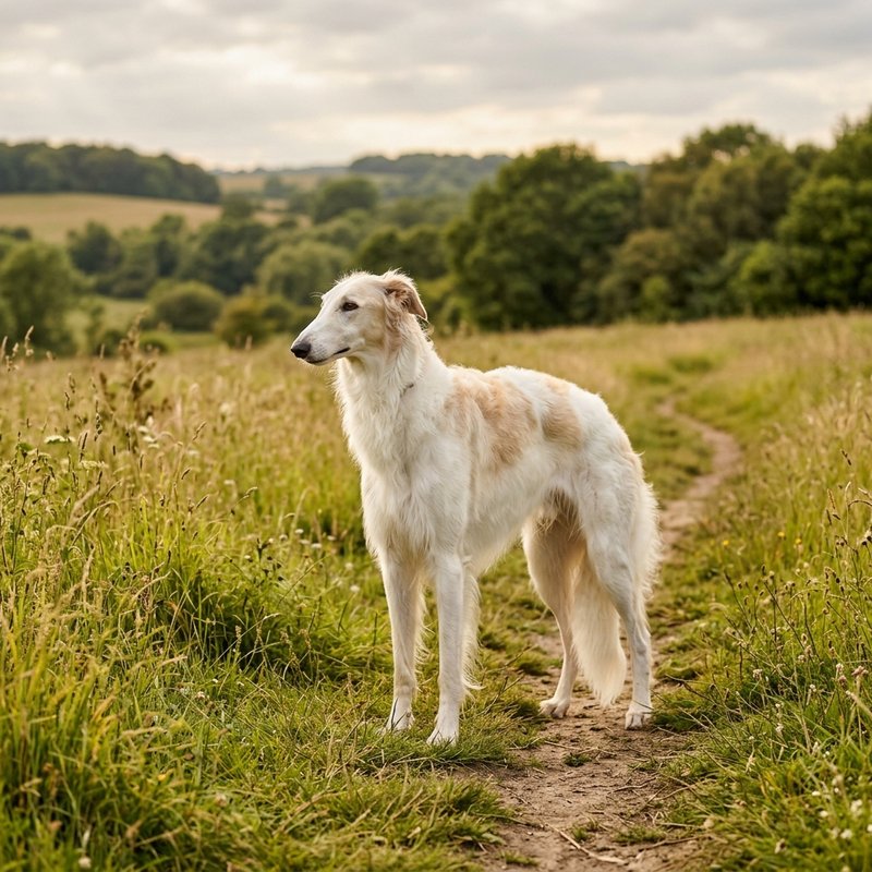 "Borzoi outdoors"