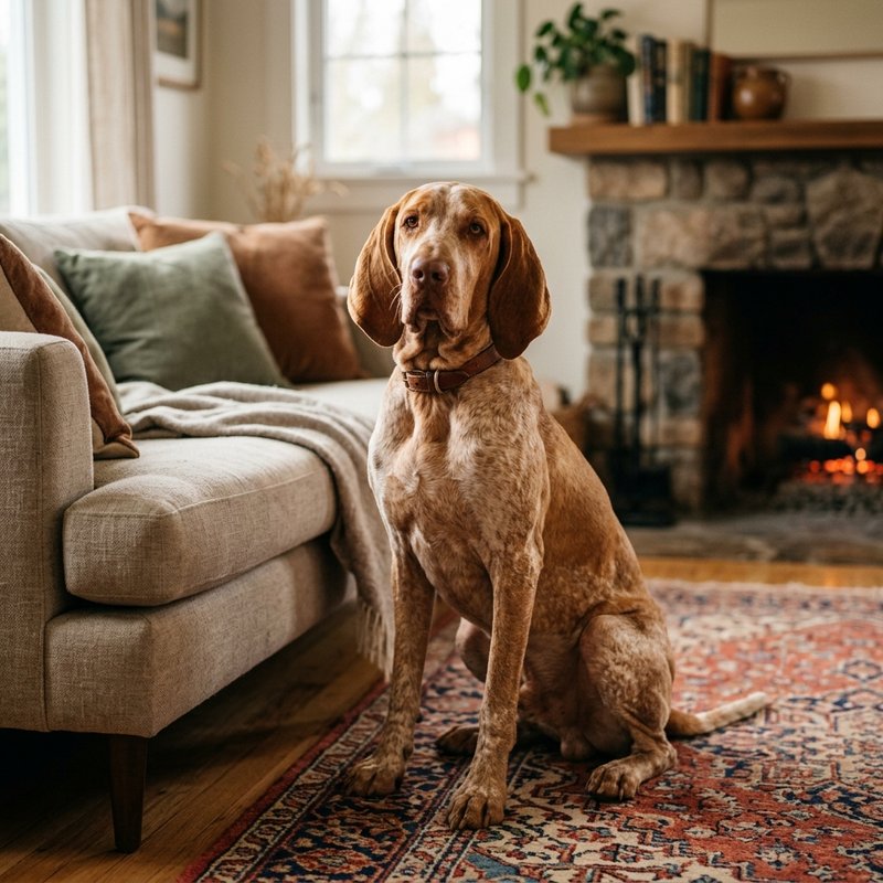 "Bracco Italiano at home"