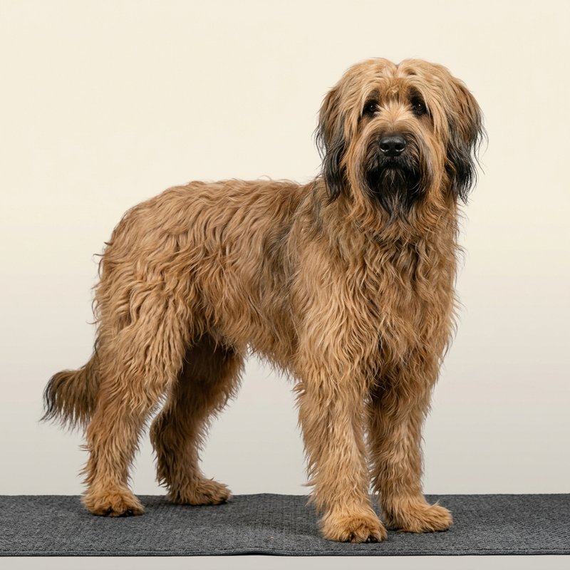 "Briard studio portrait"
