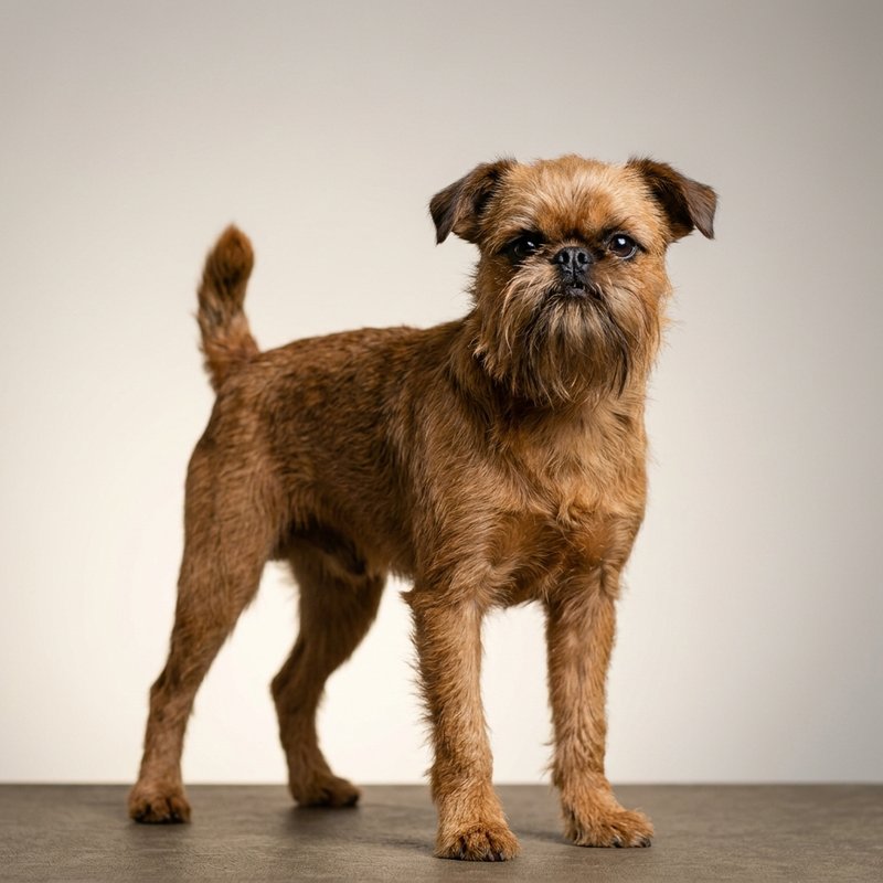 "Brussels Griffon studio portrait"