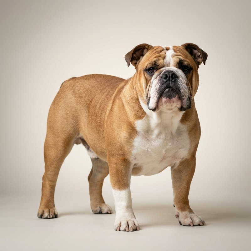 "Bulldog studio portrait"