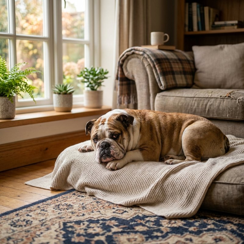 "Bulldog at home"