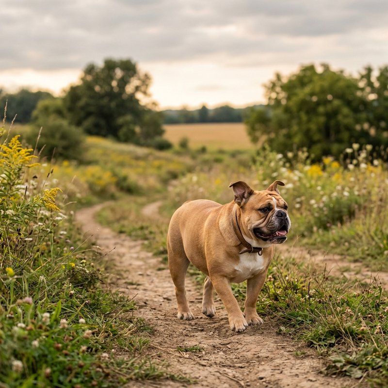 "Bulldog outdoors"
