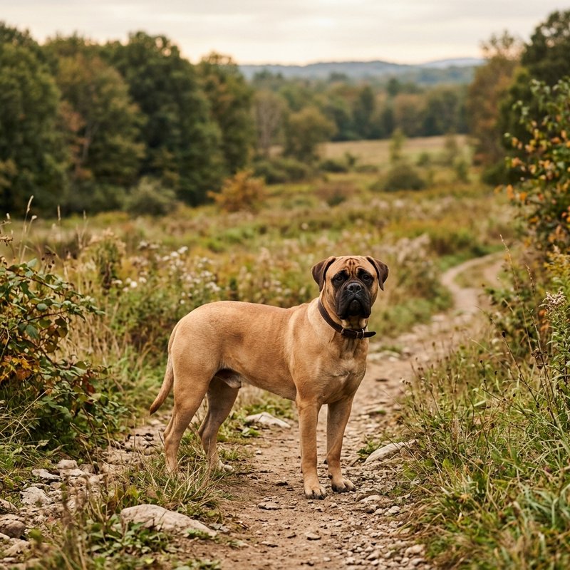 "Bullmastiff outdoors"