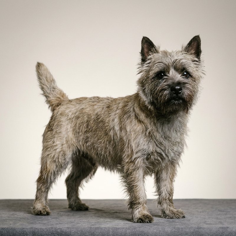 "Cairn Terrier studio portrait"
