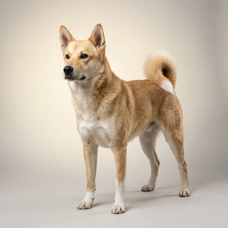 "Canaan Dog studio portrait"