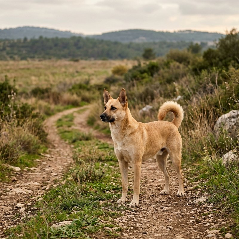 "Canaan Dog outdoors"