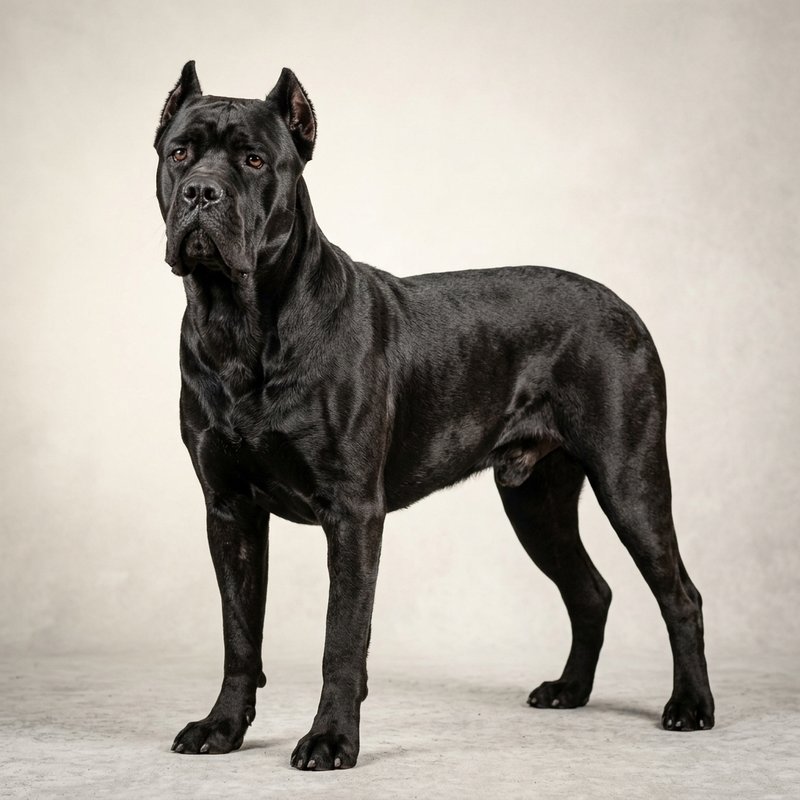 "Cane Corso studio portrait"