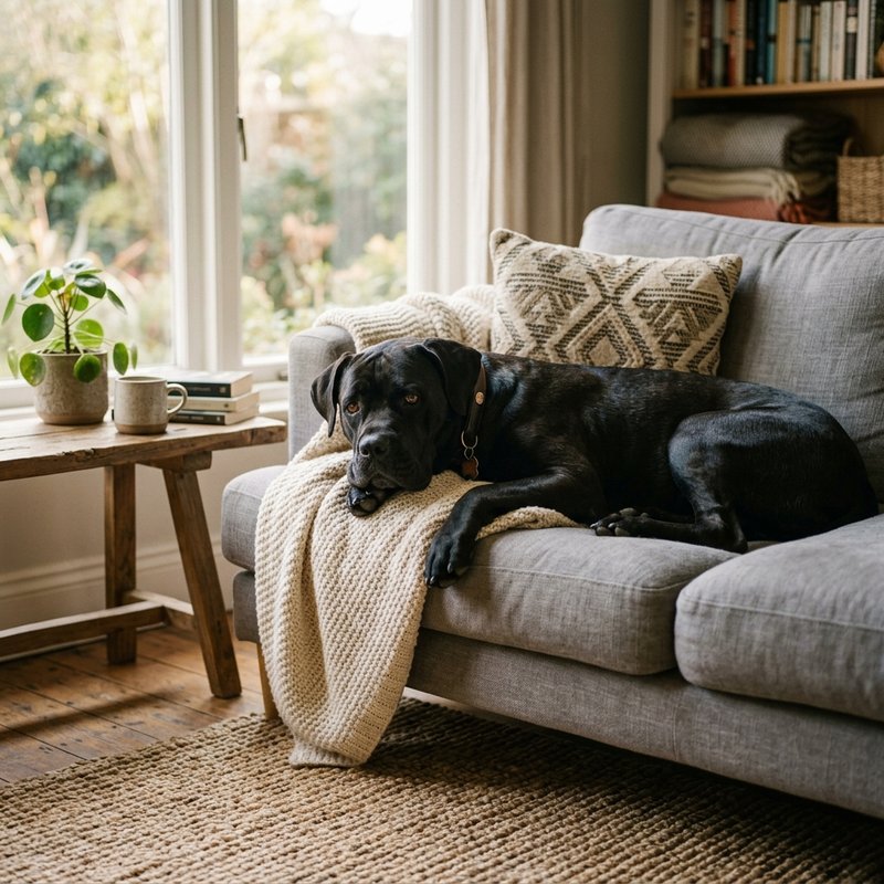"Cane Corso at home"