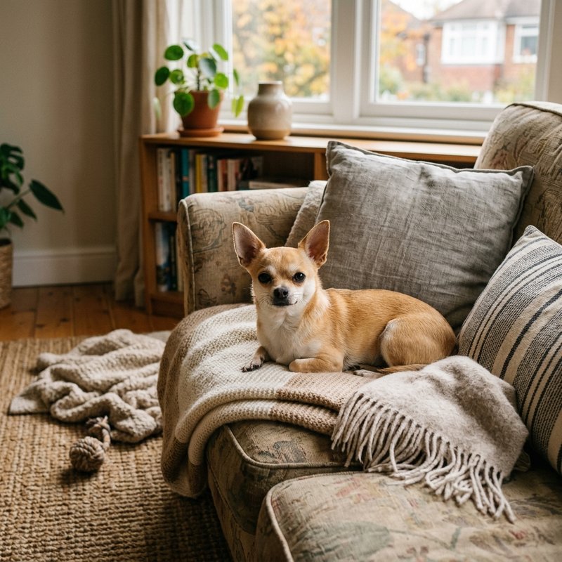 "Chihuahua at home"