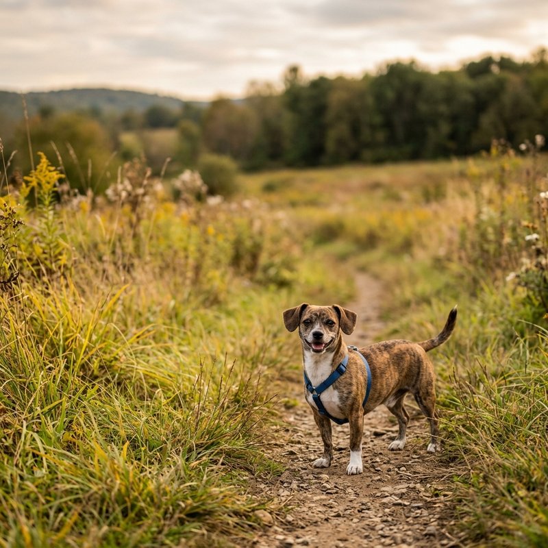 "Chiweenie outdoors"