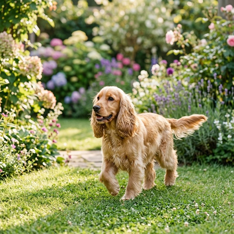 "Cocker Spaniel outdoors"