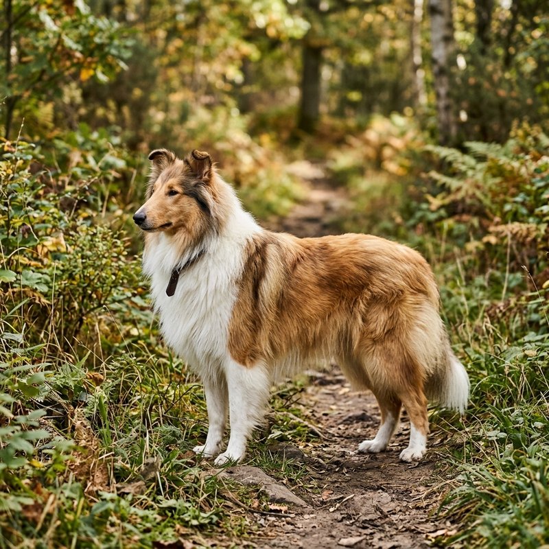 "Collie outdoors"