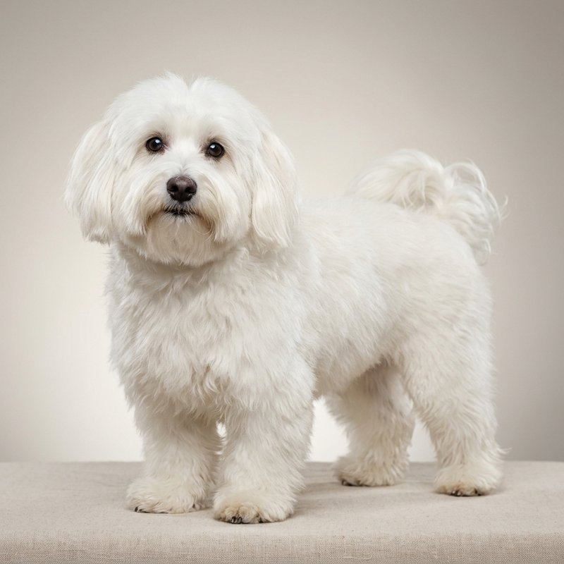 "Coton De Tulear studio portrait"