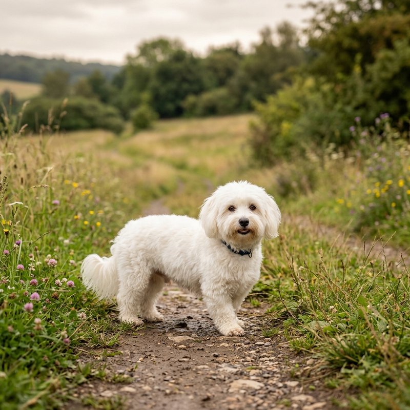 "Coton De Tulear outdoors"