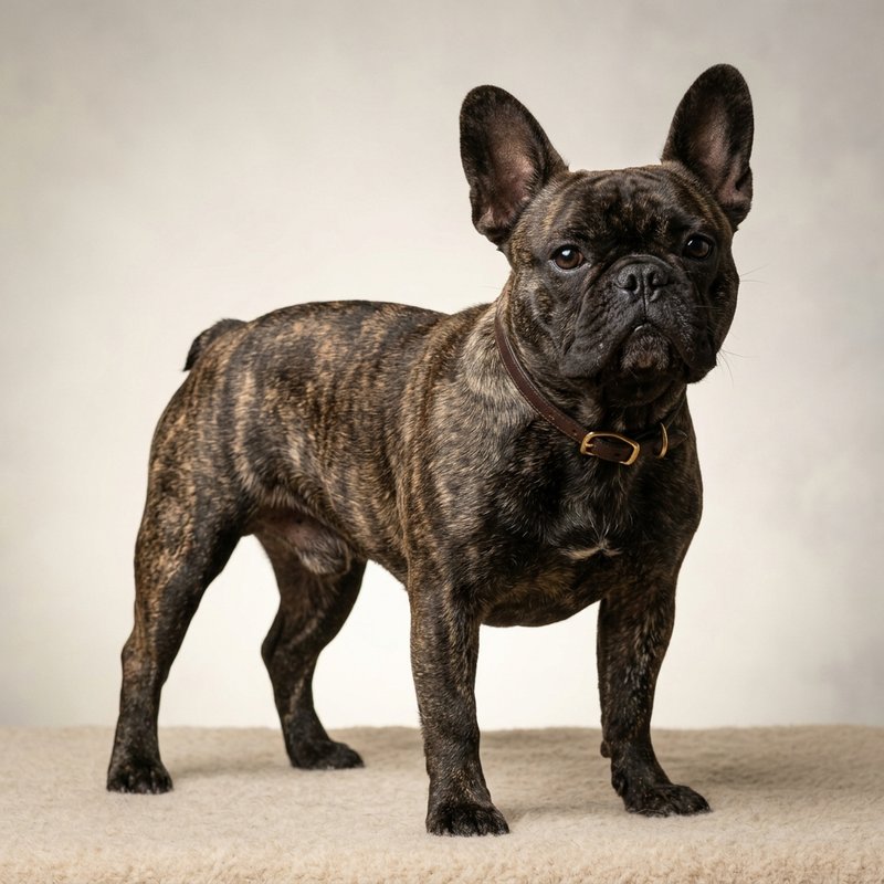 "French Bulldog studio portrait"