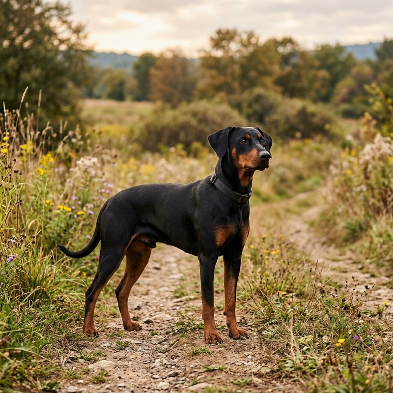 "German Pinscher outdoors"