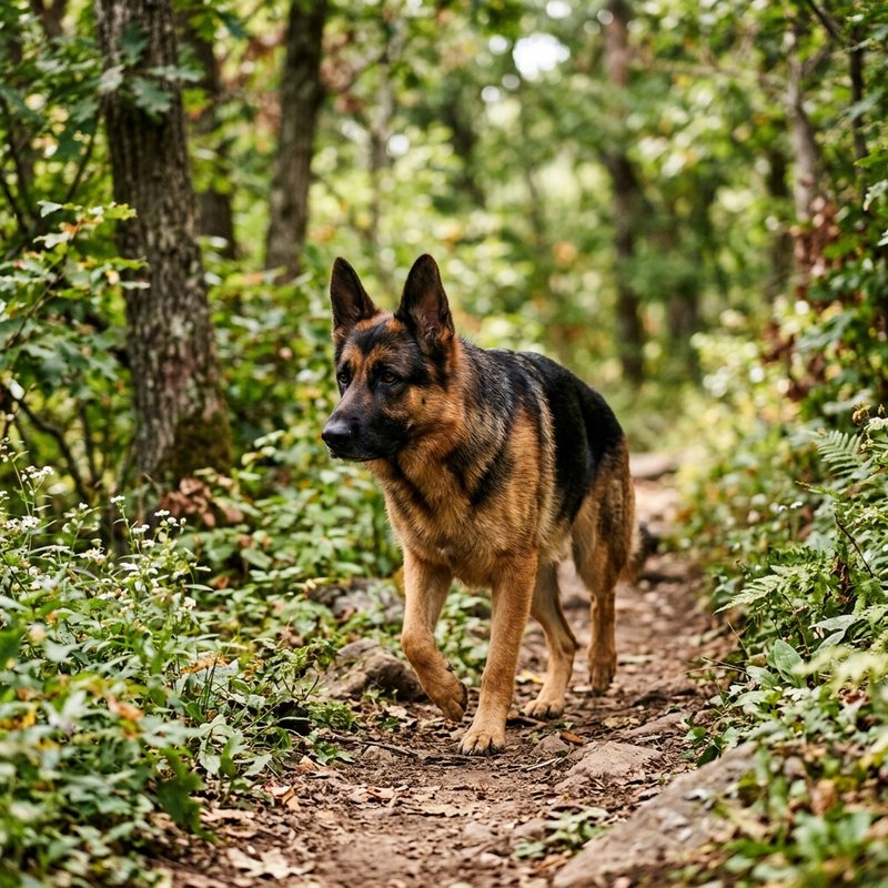 "German Shepherd Dog outdoors"