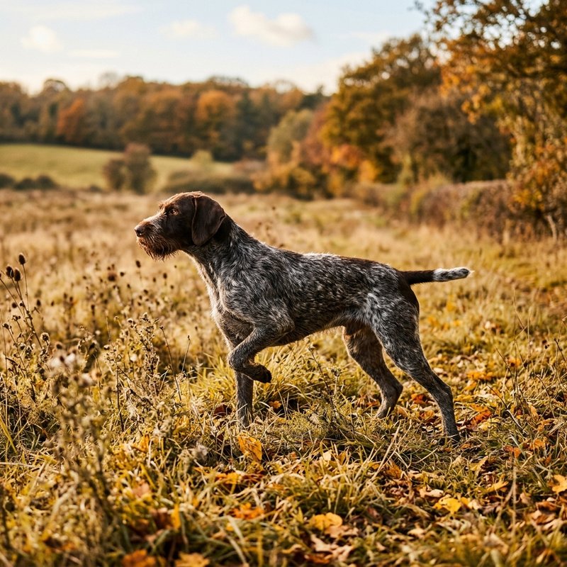 "German Wirehaired Pointer outdoors"
