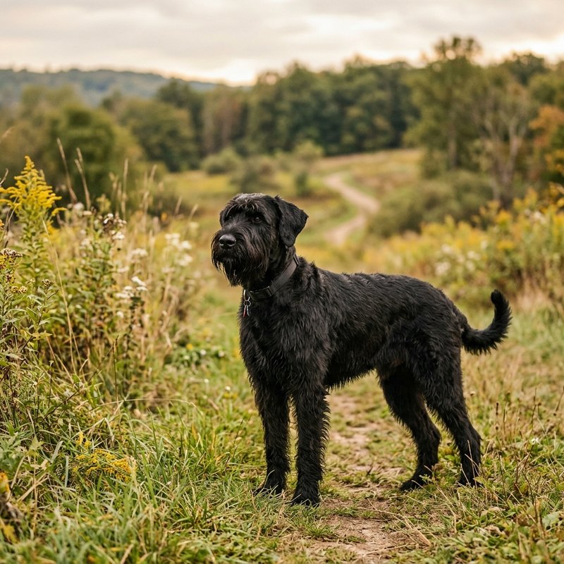 "Giant Schnauzer outdoors"