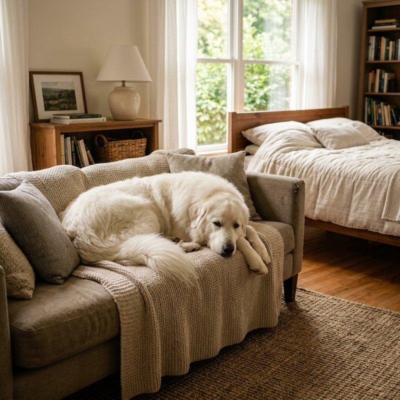 "Great Pyrenees at home"