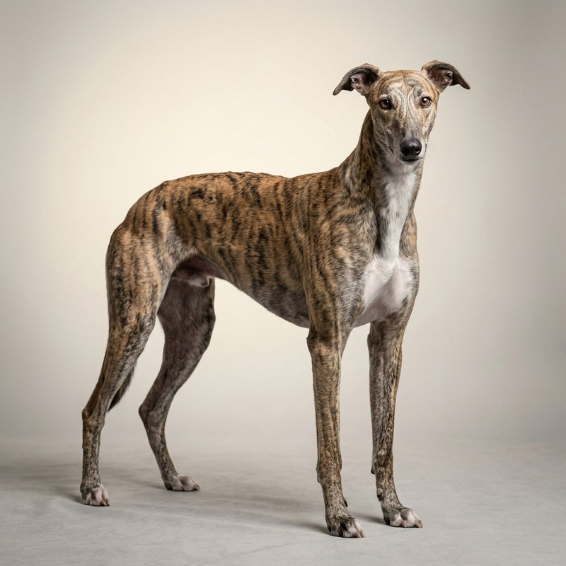 "Greyhound studio portrait"