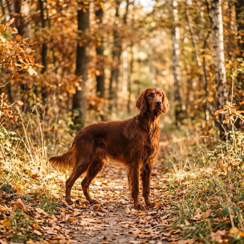 "Irish Setter outdoors"