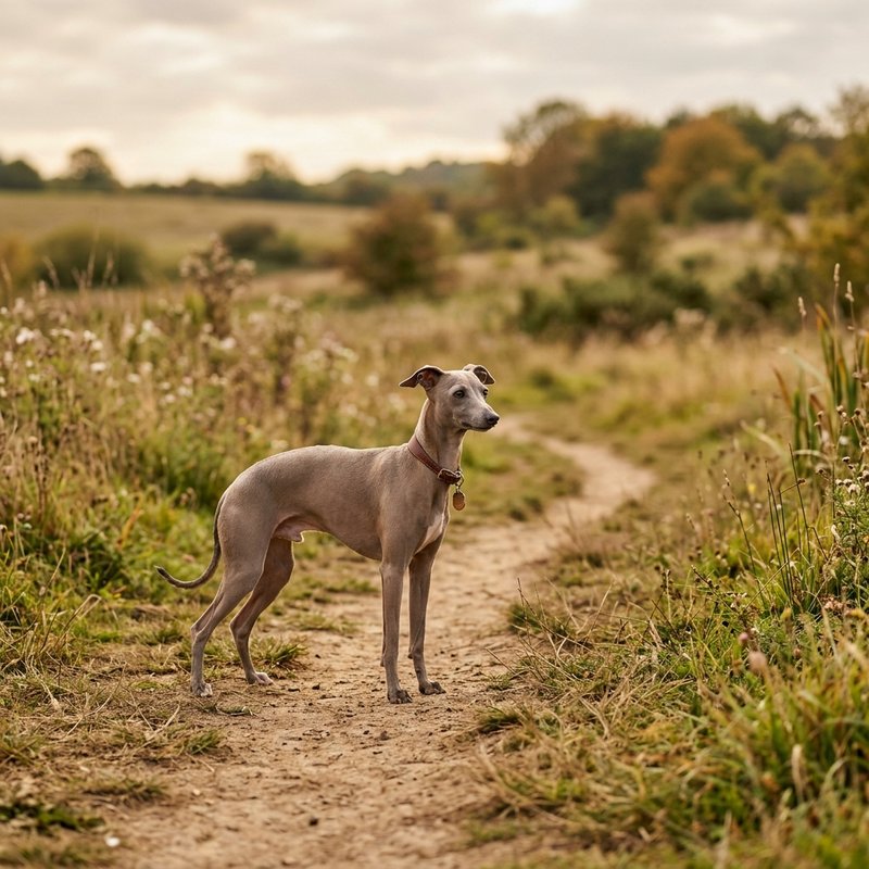 "Italian Greyhound outdoors"