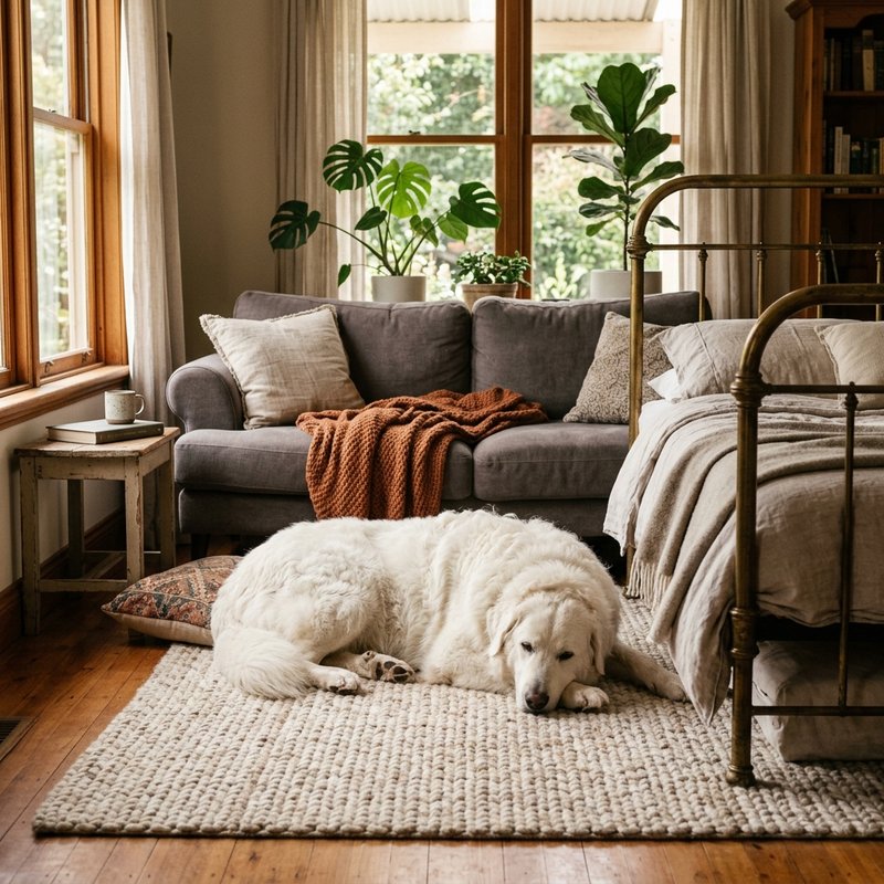 "Kuvasz at home"