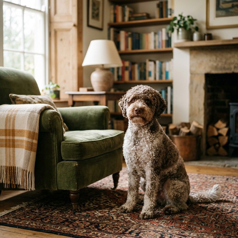 "Lagotto Romagnolo at home"