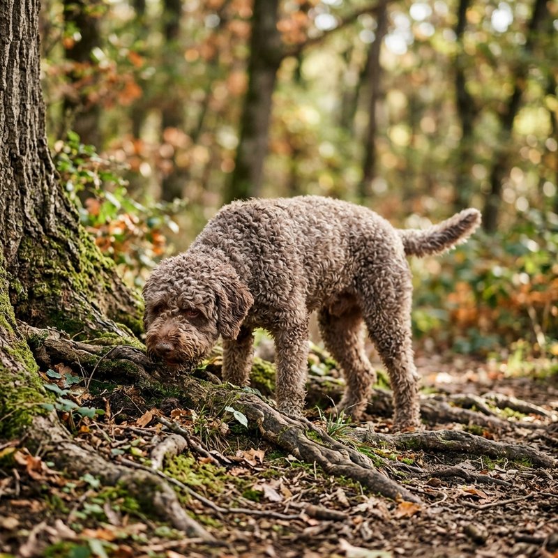 "Lagotto Romagnolo outdoors"
