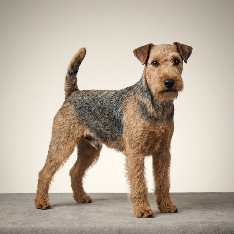 "Lakeland Terrier studio portrait"