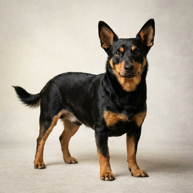 "Lancashire Heeler studio portrait"