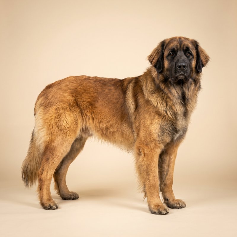 "Leonberger studio portrait"