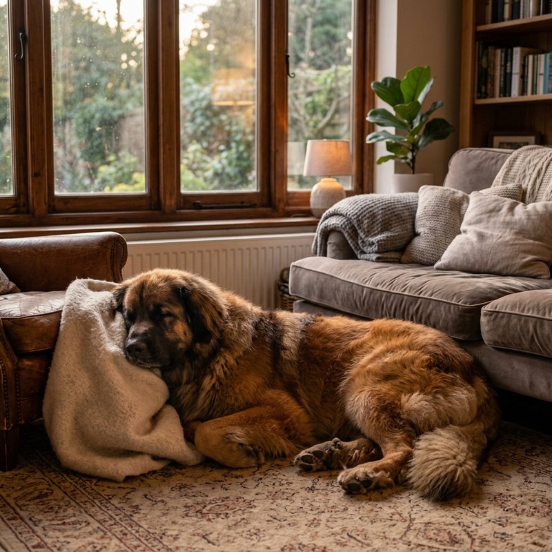 "Leonberger at home"