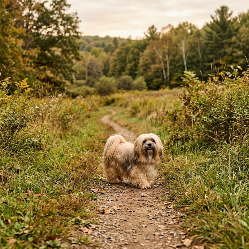 "Lhasa Apso outdoors"
