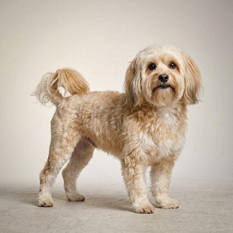 "Lowchen studio portrait"