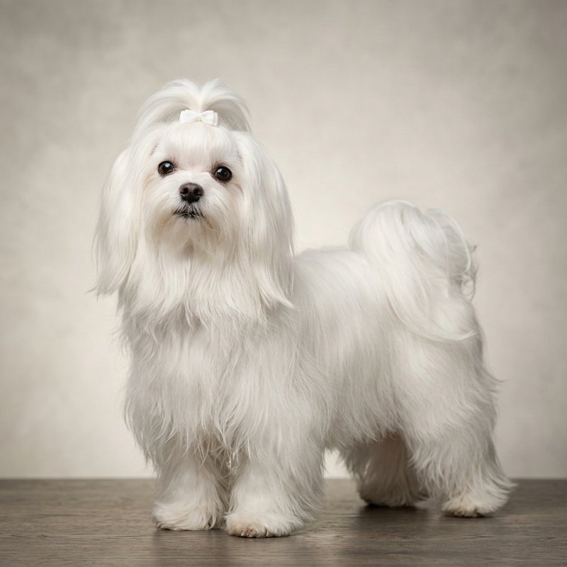 "Maltese studio portrait"