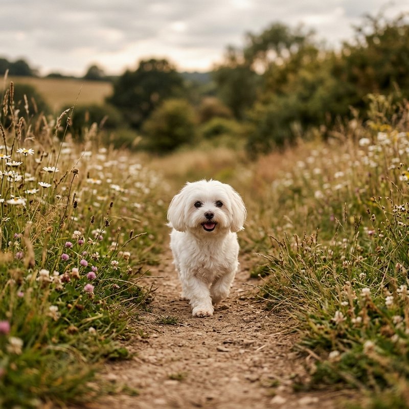 "Maltese outdoors"