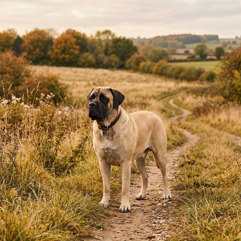 "Mastiff outdoors"