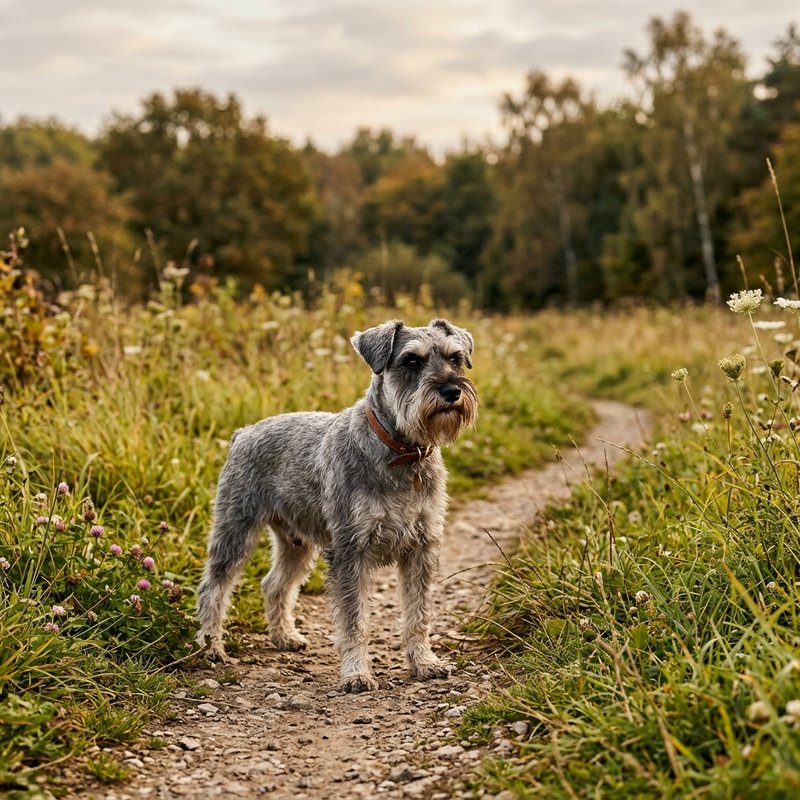 "Miniature Schnauzer outdoors"